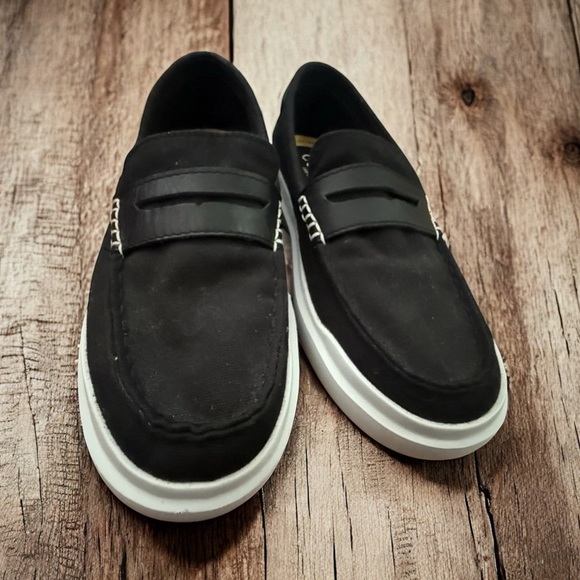 Cole Haan Grandpro Rally Canvas Penny Loafers Womens 7 B Black Flats Shoe - Picture 9 of 14